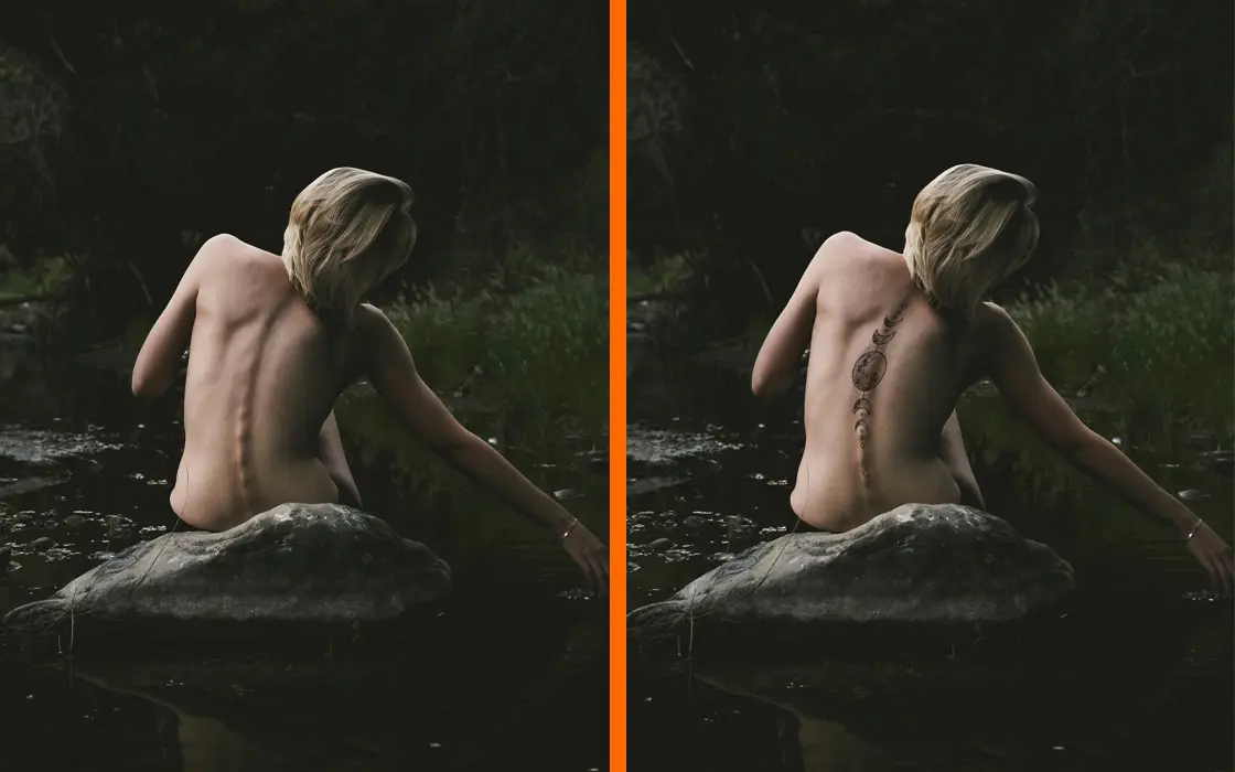 glappy photomontage ajout tatouage